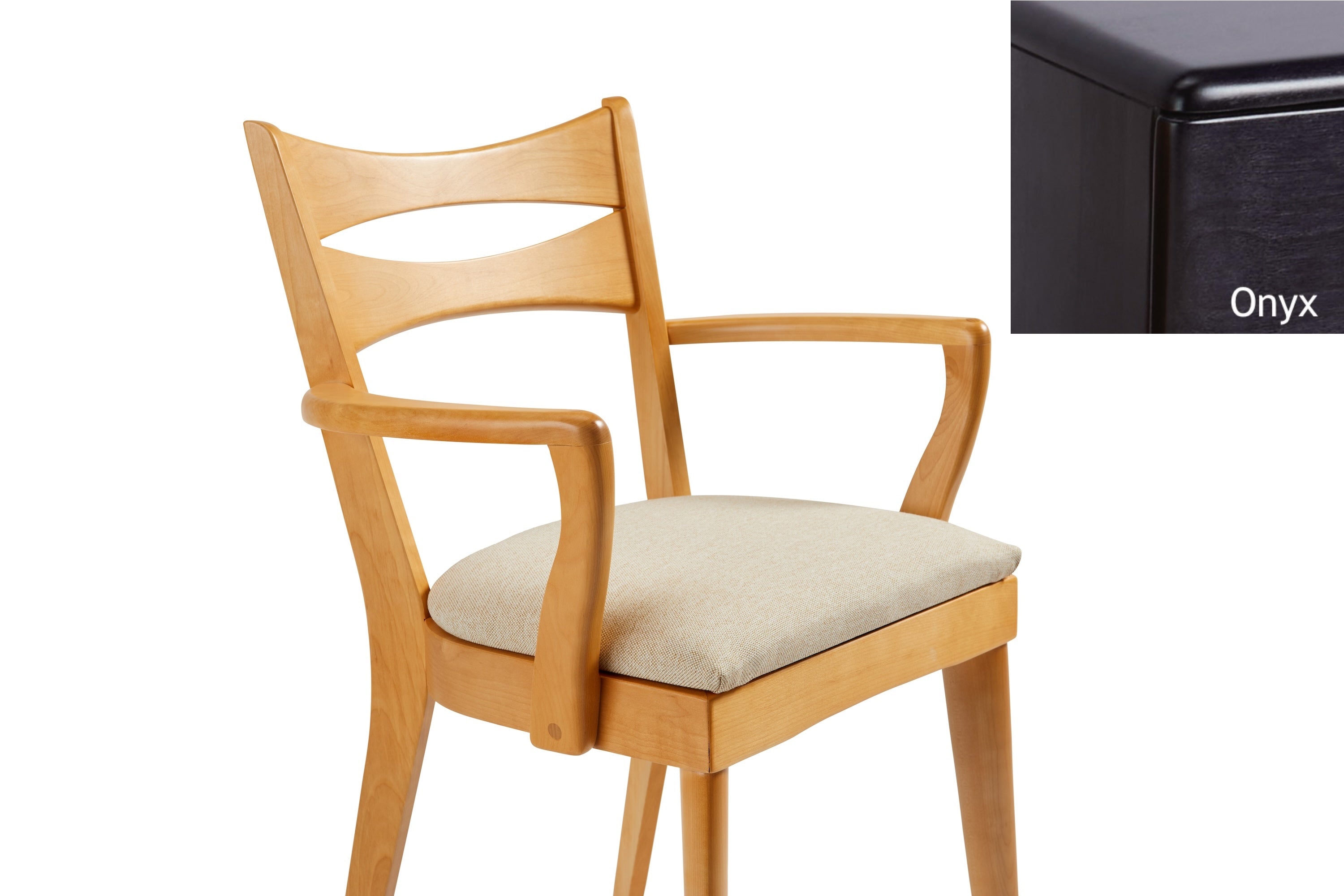 M 1553 C Cat's Eye Dining Chair with Arms – Heywood-Wakefield