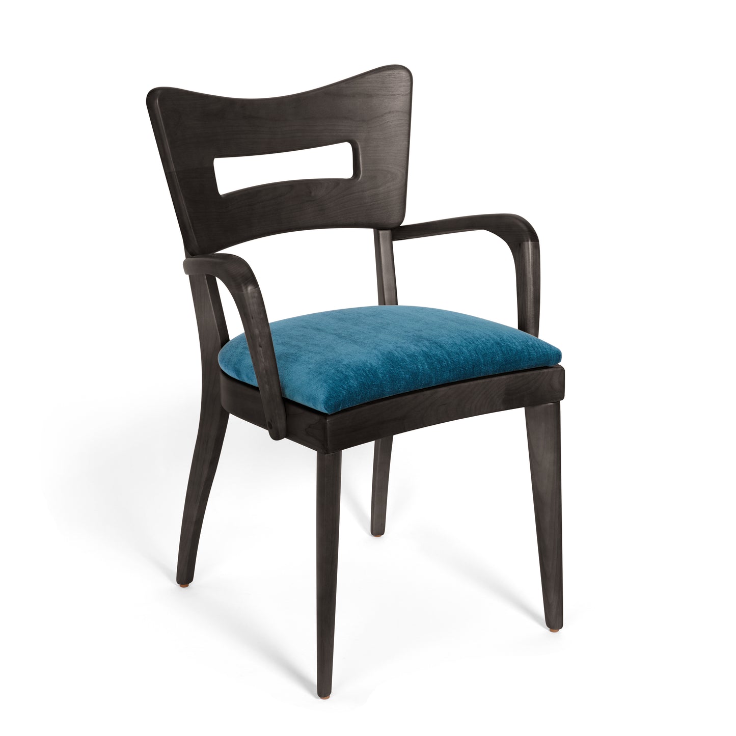 M 154 C "Dog Biscuit" Dining Chair with Arms